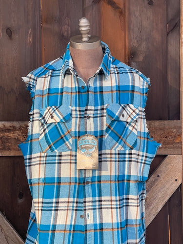 Sleeveless Flannels Multi Color Plaid